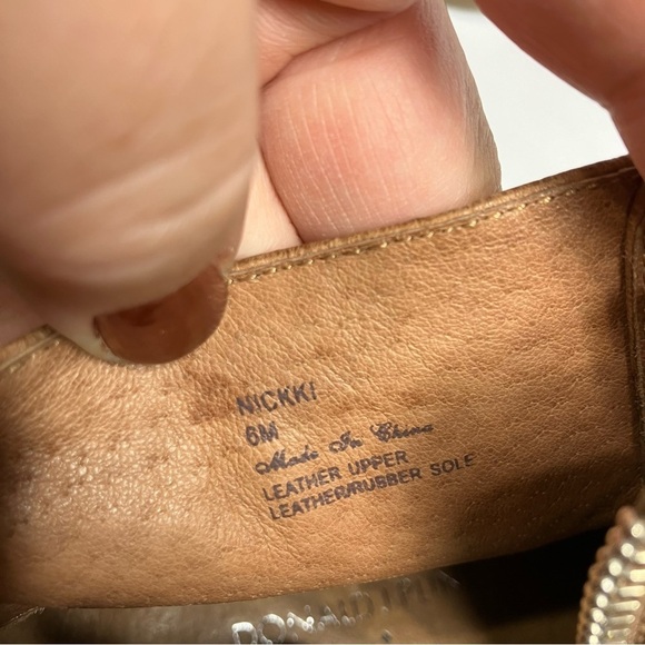 Donald J Pliner Nickki studded ankle riding boots lace up boots size 6 - Picture 9 of 10